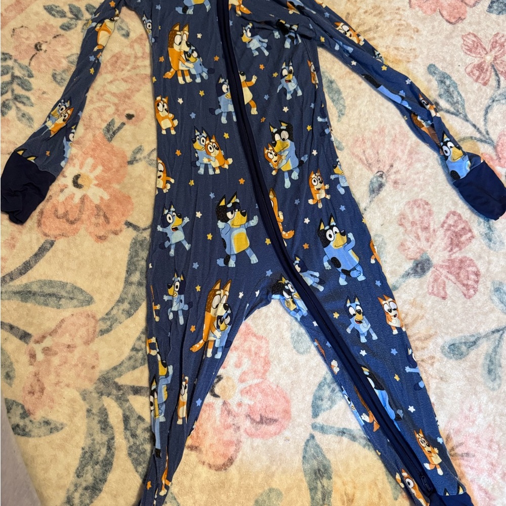 Little Sleepies Blue and Orange Footies